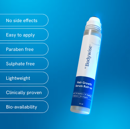 Be Bodywise Hair Growth Roll-On Serum for Men & Women